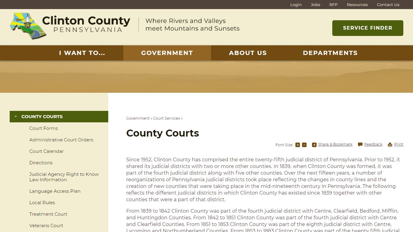 County Courts | Clinton County, PA